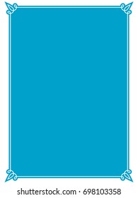 Frame border label page vector vintage simple