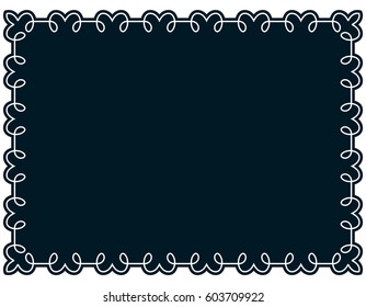 Frame border label vector vintage banner