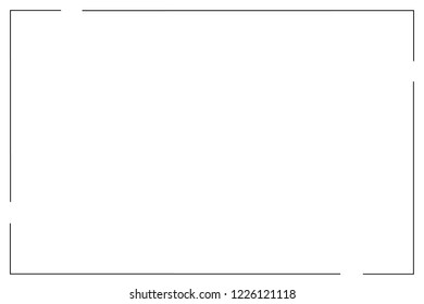 Frame border line page vector simple