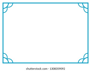 Frame Border Line Page Vector Vintage Stock Vector (Royalty Free ...