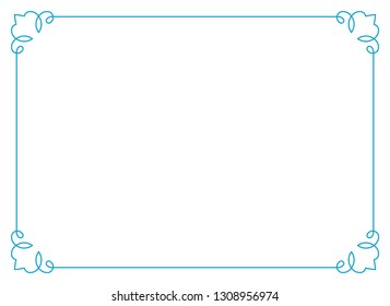 Blue Page Border Stock Vectors, Images & Vector Art 