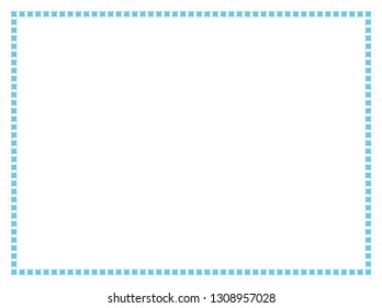 Frame border line page vector vintage simple horizontal blue