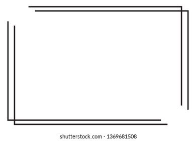 Frame border line page vector vintage simple.EPS10