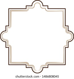 Frame border line page vector simple cover