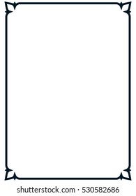 Frame Border Line Page Vector Simple