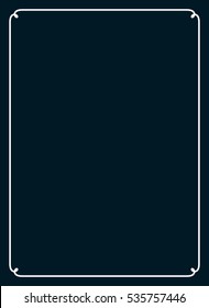 Frame border line page vector simple cover