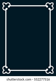 Frame border line page vector book cover