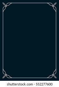 Frame border line page vector book cover