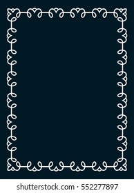 Frame border line page vector book cover