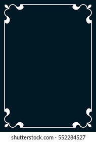 Frame border line page vector book cover