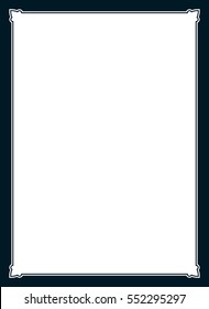 Frame border line page vector simple cover