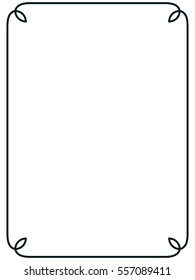 Frame border line page vector vintage simple