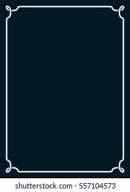 Frame border line page vector book cover