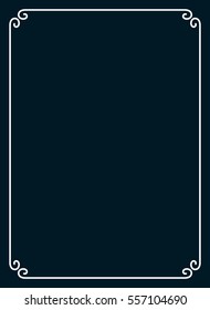 Frame border line page vector book cover