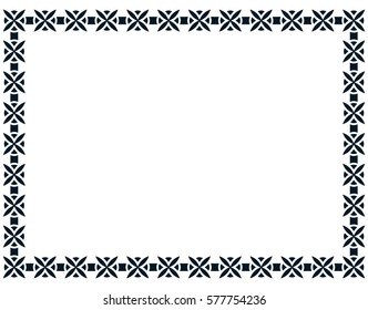 Frame border line page vector vintage simple