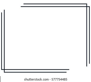 Frame border line page vector vintage simple - Shutterstock ID 577754485