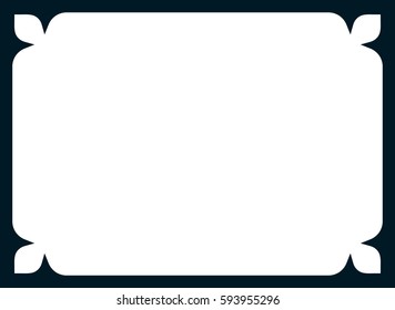Frame border line page vector simple banner