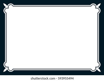 Frame border line page vector simple banner