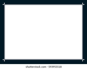 Frame border line page vector simple banner