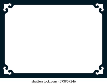 Frame border line page vector simple banner
