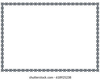 Frame border line page vector vintage simple