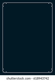 Frame border line page vector book cover