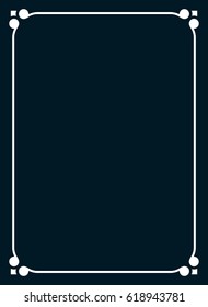 Frame border line page vector book cover