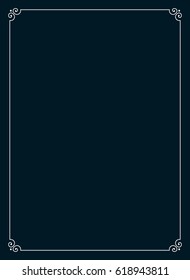 Frame border line page vector book cover