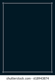 Frame border line page vector book cover