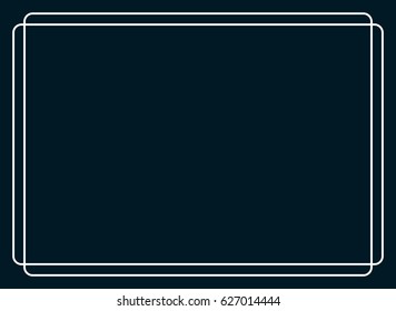 Frame border line page vector horizontal