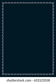 Frame border line page vector book cover