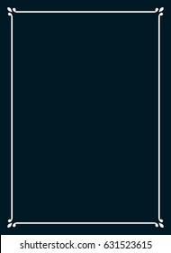 Frame border line page vector book cover