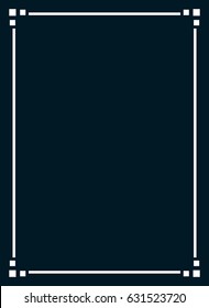 Frame border line page vector book cover