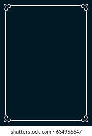 Frame border line page vector book cover