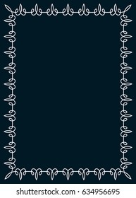 Frame border line page vector book cover