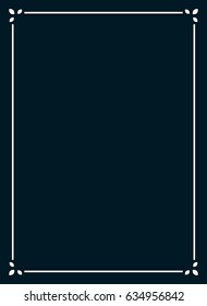 Frame border line page vector book cover