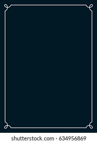 Frame border line page vector book cover