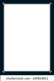 Frame border line page vector simple cover
