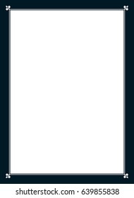 Frame border line page vector simple cover
