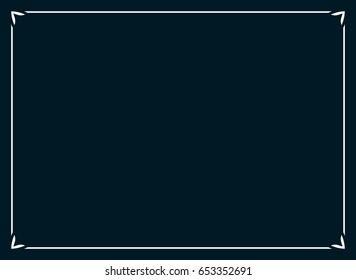 Frame border line page vector horizontal