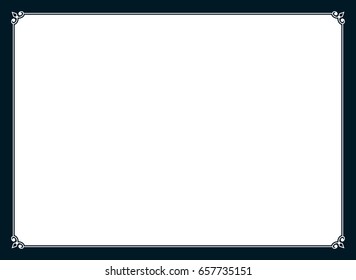 Frame border line page vector simple banner