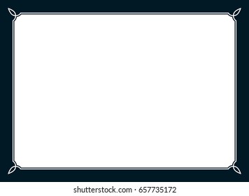 Frame border line page vector simple banner