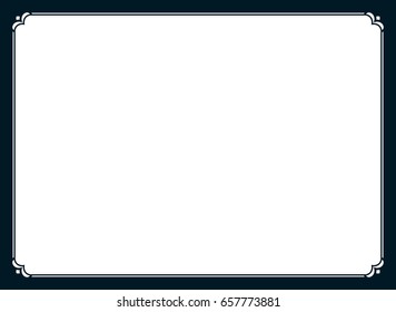 Frame border line page vector simple banner