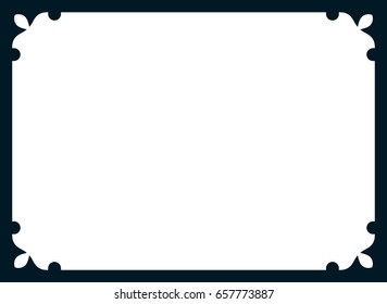 Frame border line page vector simple banner