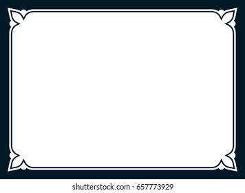 Frame border line page vector simple banner