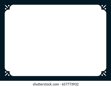 Frame Border Line Page Vector Simple Stock Vector (royalty Free 