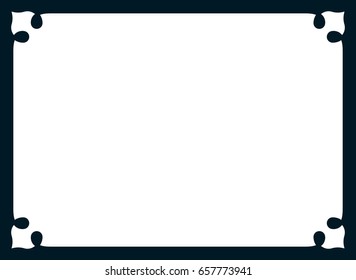 Frame border line page vector simple banner