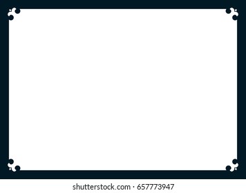 Frame border line page vector simple banner