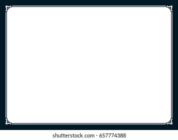 Frame border line page vector simple banner