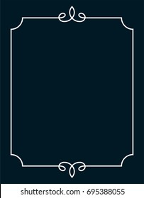 Frame border line page vector simple cover